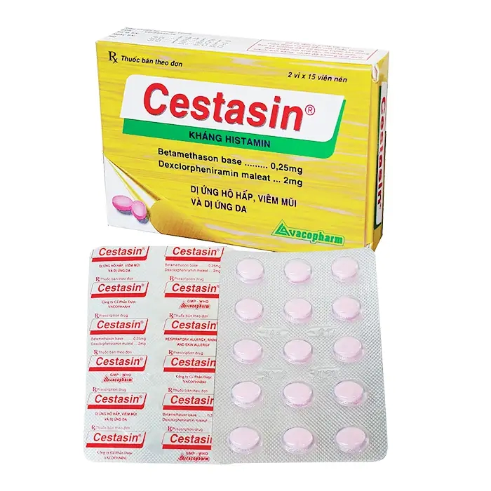 Cestasin Vacopharm 2 vỉ x 15 viên - Thuốc kháng dị ứng