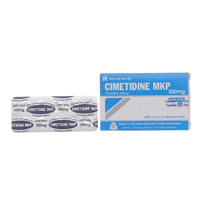 Thuốc điều trị viêm loét dạ dày tá tràng Cimetidine MKP 300mg