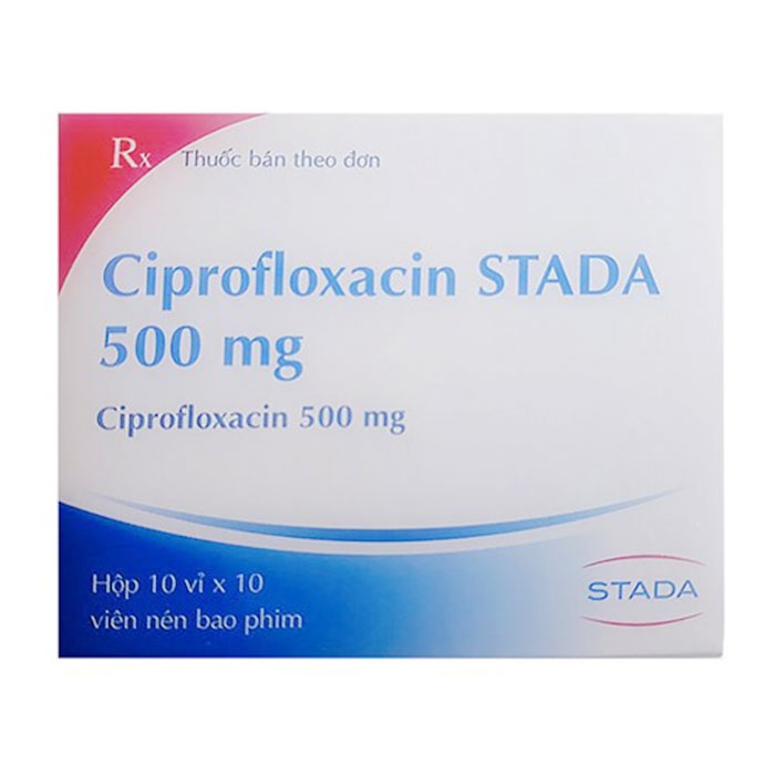 Ciprofloxacin Stada 500mg 10 vỉ x 10 viên