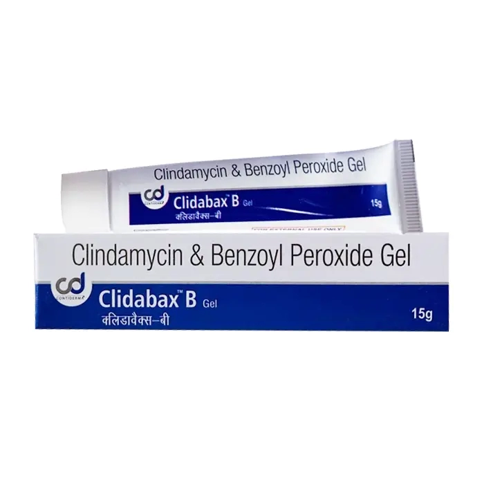Clindamycin and Benzoyl peroxide Gel Clidabax B 15g - Gel trị mụn