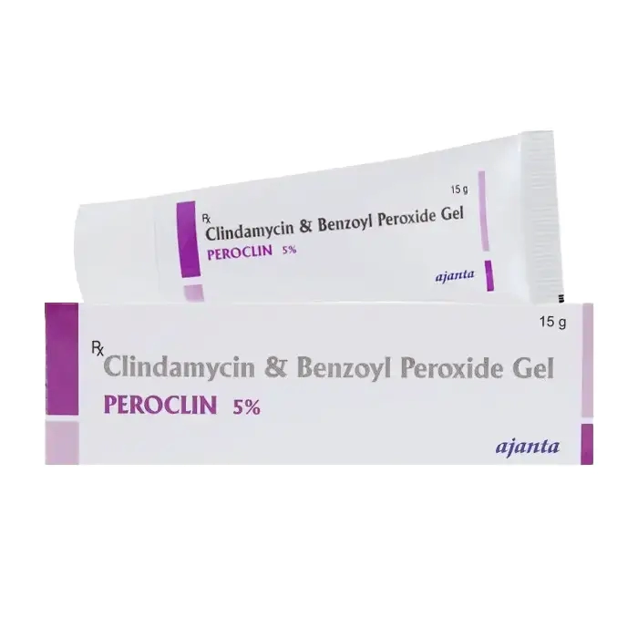 Clindamycin and Benzoyl Peroxide Gel Peroclin 5% 15g - Gel trị mụn