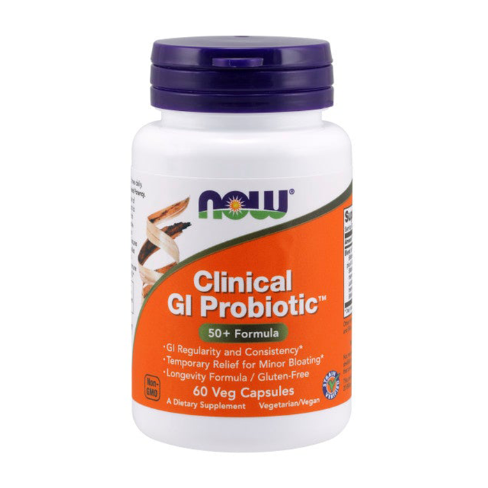 Clinical Gl Probiotic Now 60 viên - Viên uống lợi khuẩn hỗ trợ tiêu hóa