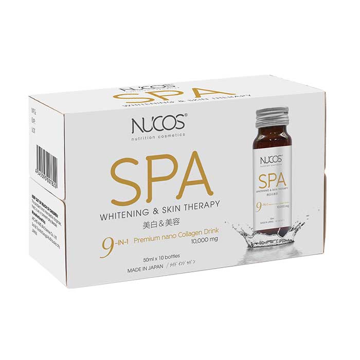 Collagen giảm lão hóa Nucos Spa 10,000mg Whitening & Skin Therapy 50ml x 10 Chai