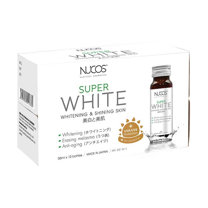 Collagen làm trắng da giảm nám Nucos Super White 50ml x 10