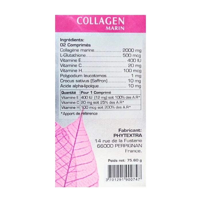 Collagen Marin Phytex Farma, Hộp 60 Viên