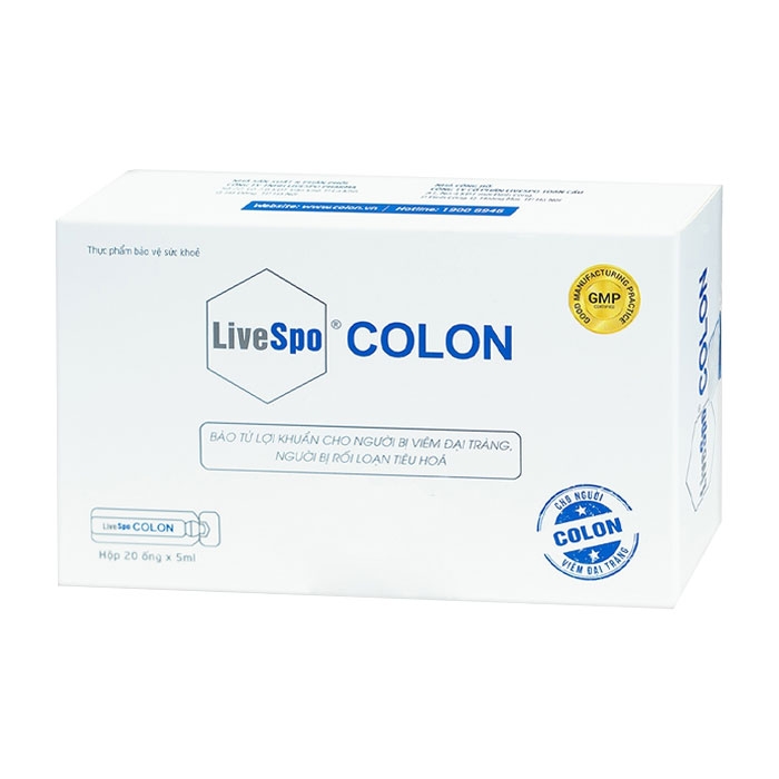 Colon LiveSpo 10 ống x 5ml - Nước bổ sung lợi khuẩn cho người viêm đại tràng