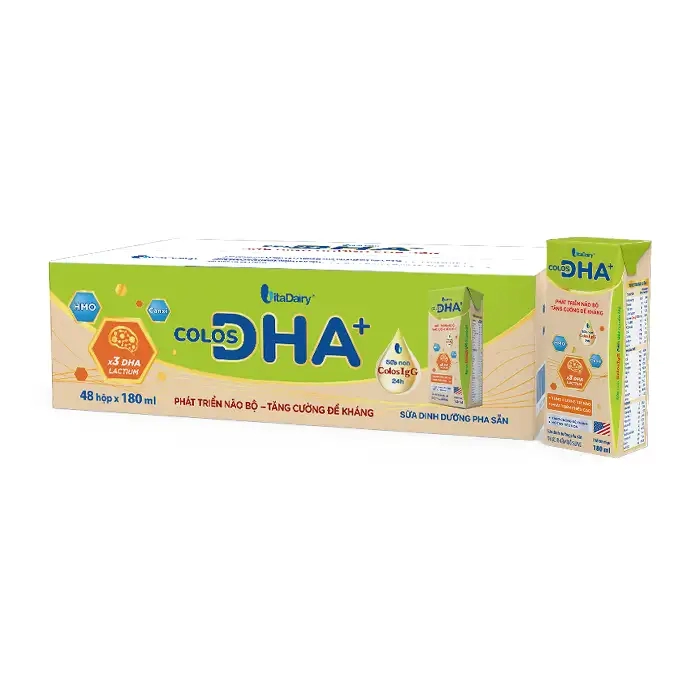 Colos DHA+ Vitadairy 180ml - Sữa bột pha sẵn dinh dưỡng cho bé