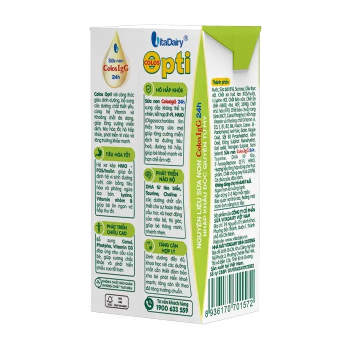 Colos Opti Vitadairy 110ml - Sữa bột pha sẵn hỗ trợ tiêu hoá tốt
