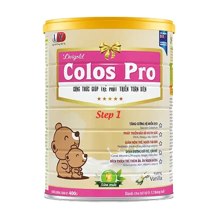 Colos Pro Livigold 400g - Sữa giúp trẻ phát triển toàn diện ( Step 1)