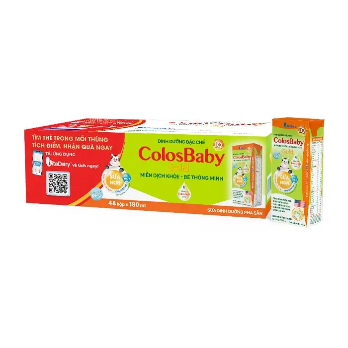ColosBaby IQ Gold Vitadairy 180ml – Sữa bột pha sẵn cho bé
