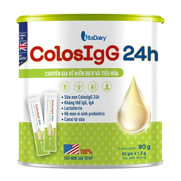 ColosIgG 24H Vitadairy 90g - Hỗ trợ miễn dịch, tiêu hoá