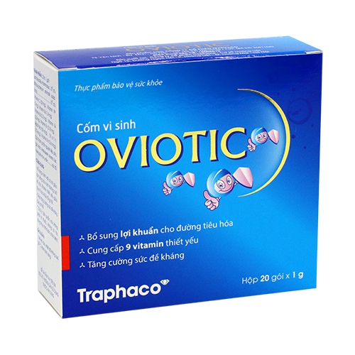 Cốm vi sinh Traphaco Oviotic, Hộp 20 gói
