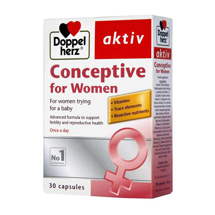 Conceptive For Women Doppelherz 3 vỉ x 10 viên - Hỗ trợ sinh sản ở phụ nữ