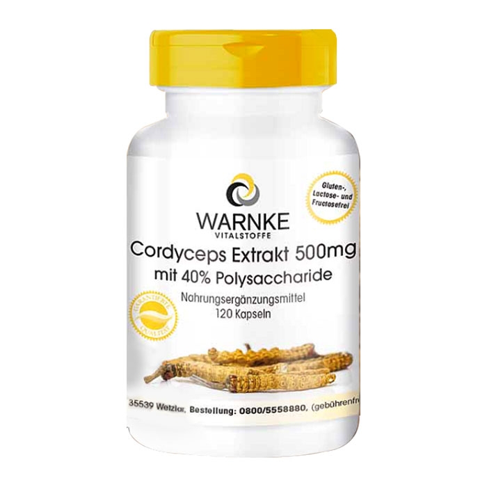 Cordyceps Extract 500mg Warnke 120 viên - Đông trùng hạ thảo