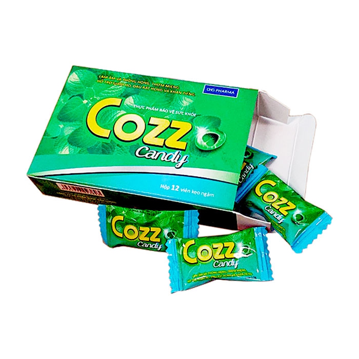 Cozz Candy DHG 12 viên - Kẹo ngậm giảm ho thông họng