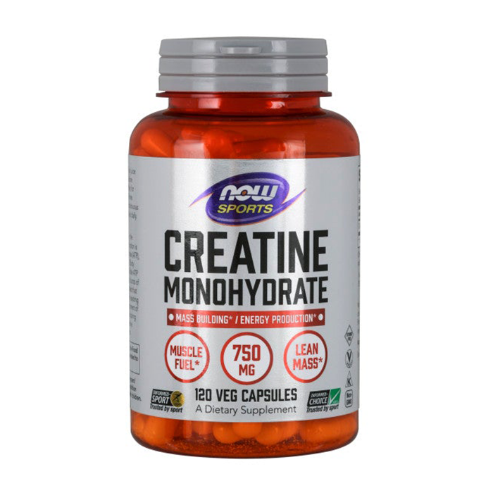Creatine Monohydrate Now 120 viên - Viên uống tăng lực