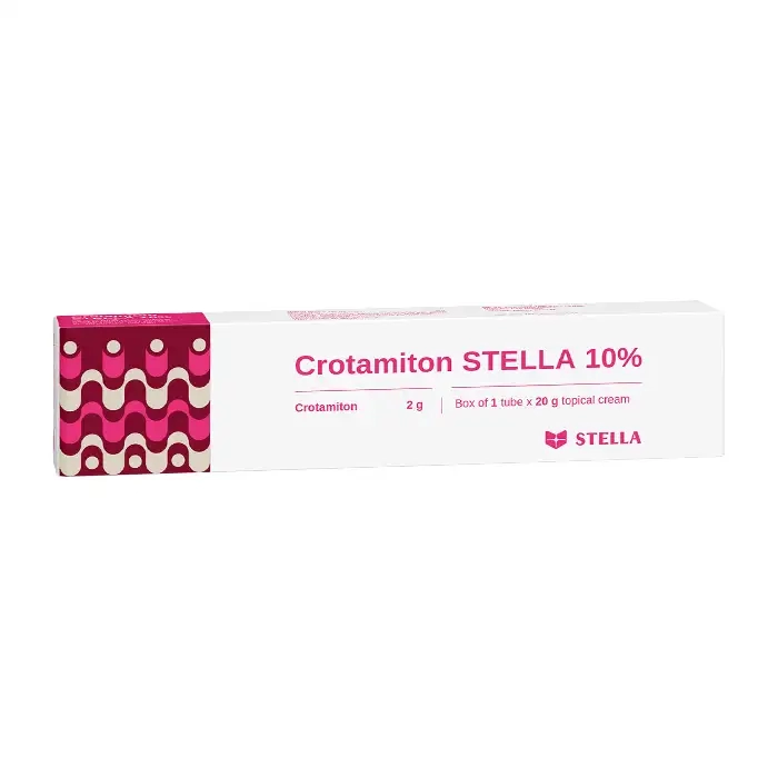 Crotamiton Stella 10% Hộp 1 tuýp 20g - Kem trị ghẻ