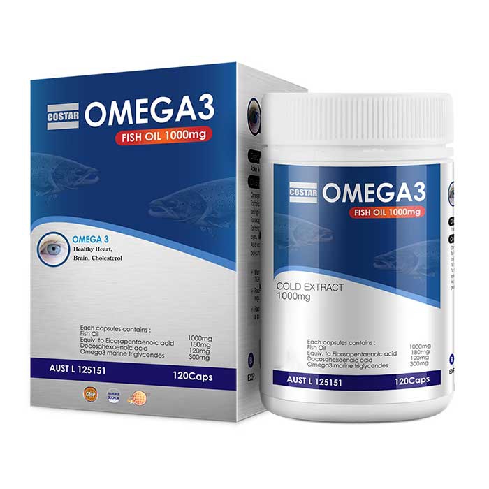 Costar Omega 3 fish oil 1000mg, Chai 120 viên