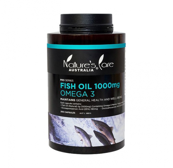 Natures Care Omega 3 Fish Oil 1000mg, Chai 200 viên