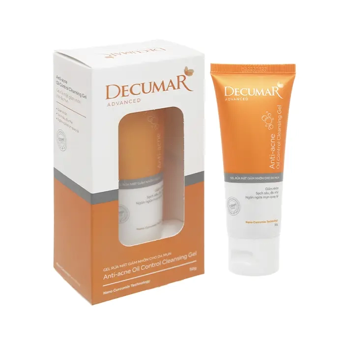 Decumar Anti-acne Oil Control 50g - Gel rửa mặt ngừa mụn