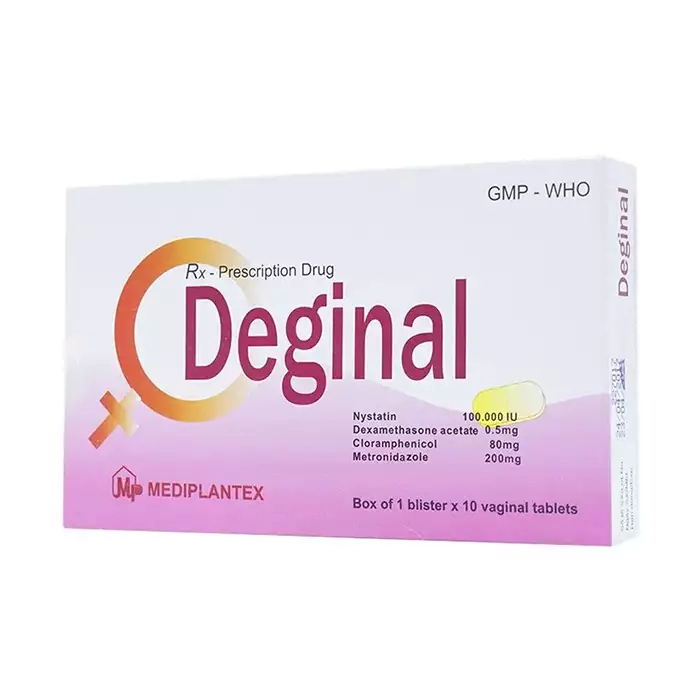 Deginal Mediplantex 1 vỉ x 10 viên - Điều trị viêm âm đạo