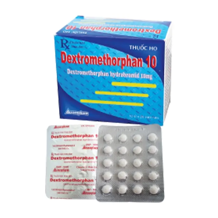 Dextromethorphan 10 Vacopharm 10 vỉ x 20 viên - Thuốc trị ho