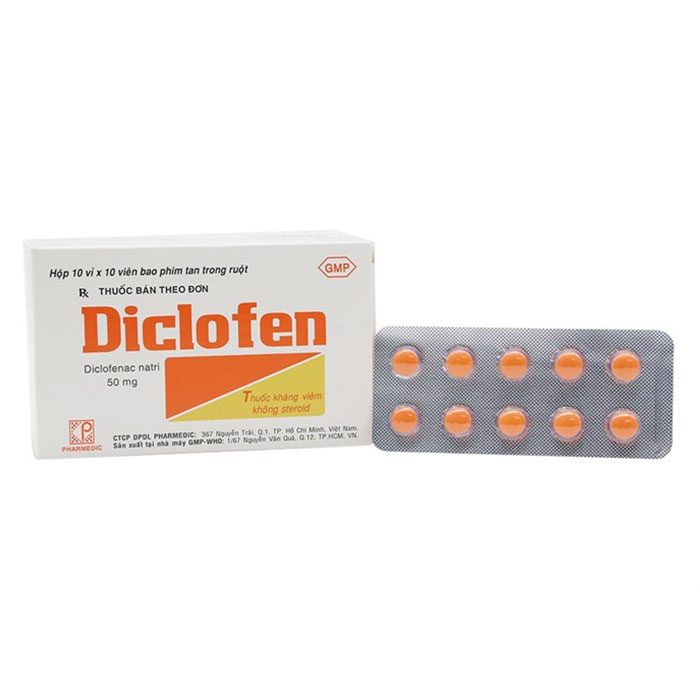 Pharmedic Diclofen 50mg, Hộp 100 viên