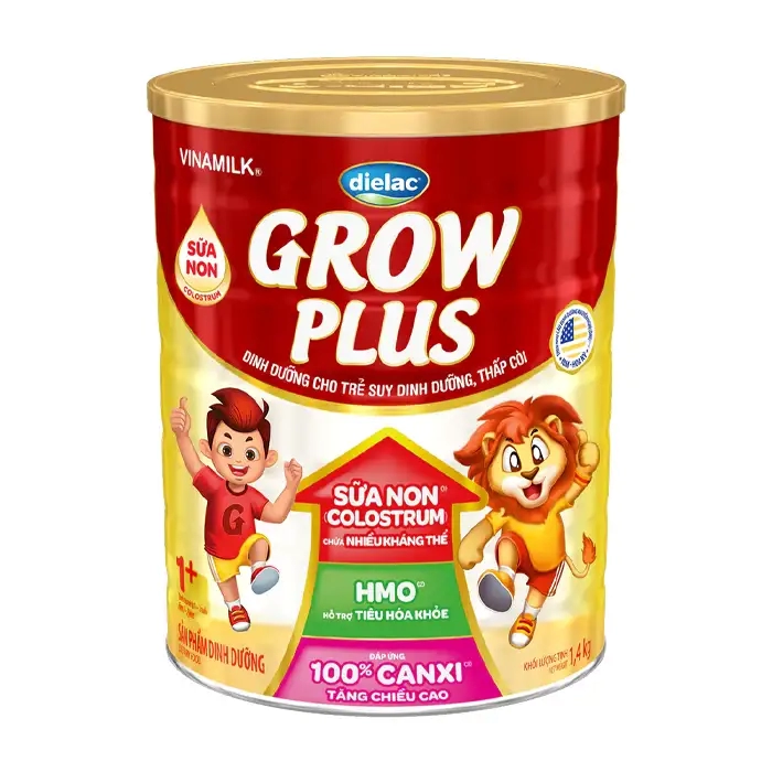 Dielac Grow Plus 1+ Vinamilk 850g - Sữa dinh dưỡng cho trẻ thấp còi
