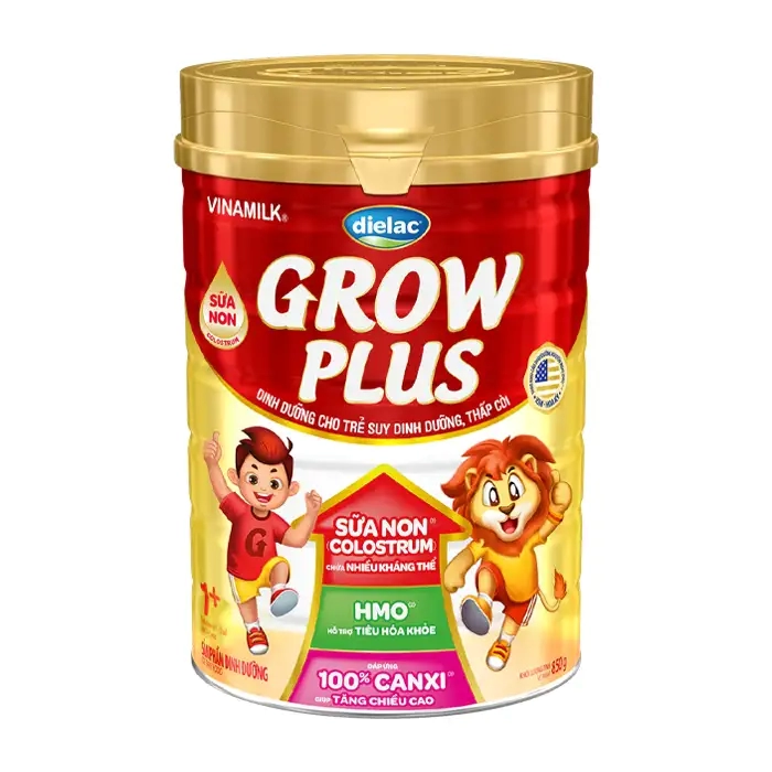 Dielac Grow Plus 1+ Vinamilk 850g - Sữa dinh dưỡng cho trẻ thấp còi