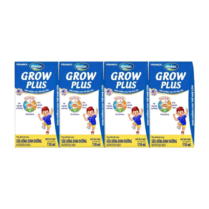Dielac Grow Plus Vinamilk 48 hộp x 110ml - Sữa uống dinh dưỡng