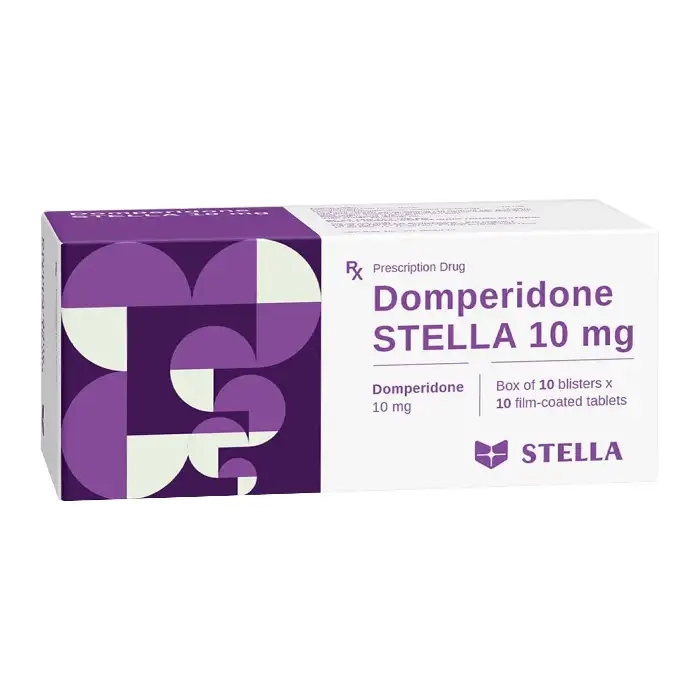 Domperidone Stella 10 mg 10 vỉ x 10 viên - Thuốc chống nôn
