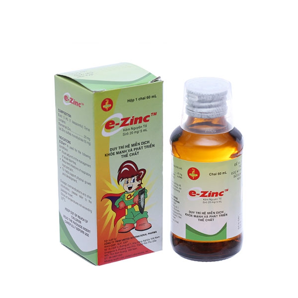Thuốc bổ sung kẽm cho bé E-zinc 60ml