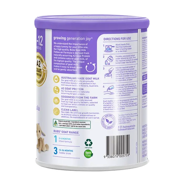 Easy Diglest Goat Milk 2 Bubs 400g - Sữa dê hỗ trợ tiêu hoá cho trẻ