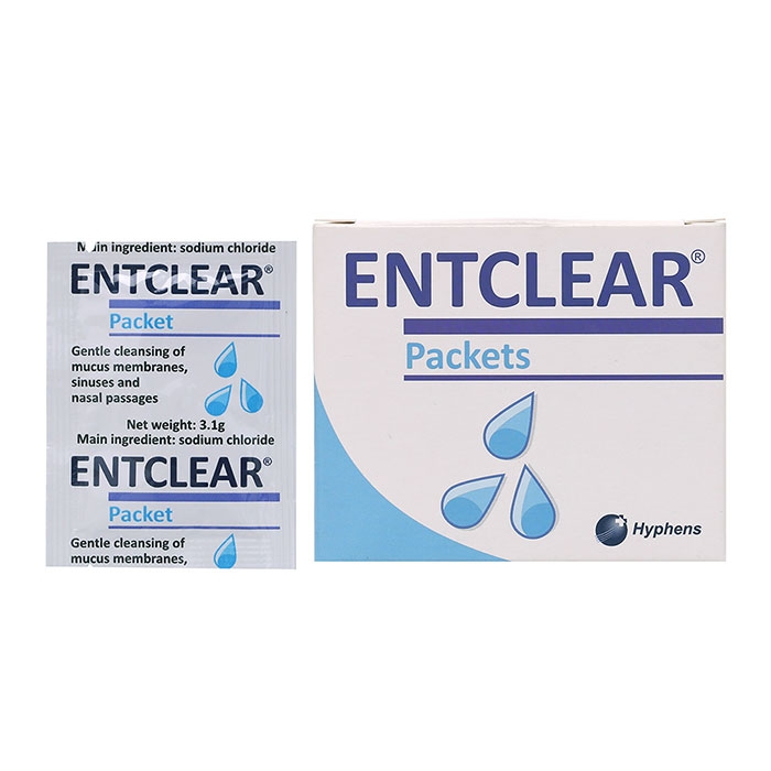 Entclear Packets gói muối dùng để rửa mũi, Hộp 20 gói