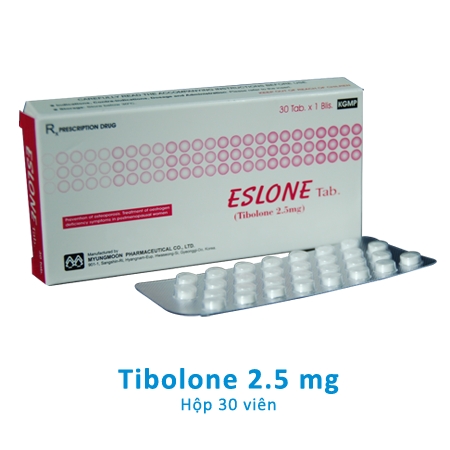 ESLONE TAB Tibolone 2,5mg giúp điều trị các triệu chứng mãn kinh tự nhiên