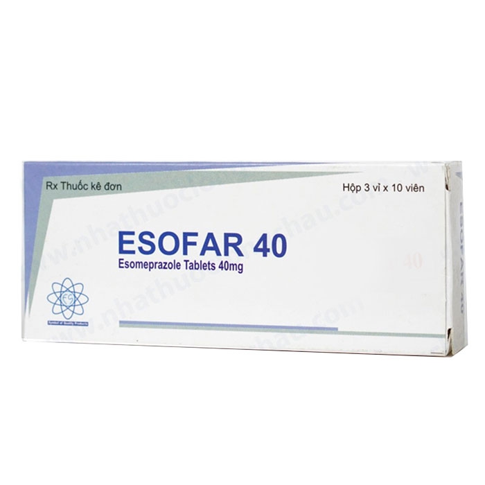 Thuốc Esofar 40, Hộp 30 viên