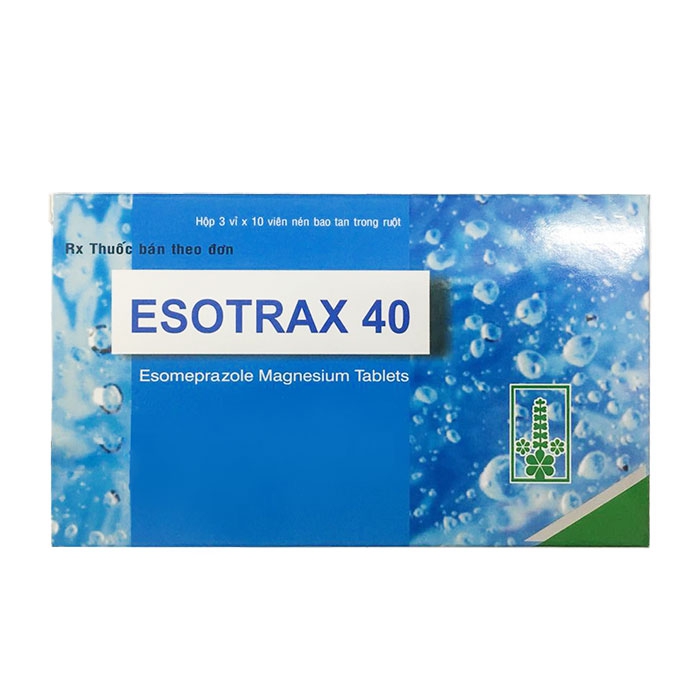 Thuốc tiêu hóa Esotrax 40mg, Hộp 30 viên