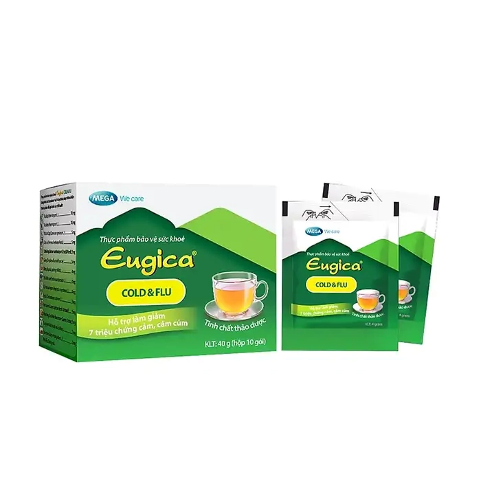 Eugica Cold & Flu Herbal Infusion Mega 10 gói (40g) - Trà thảo mộc