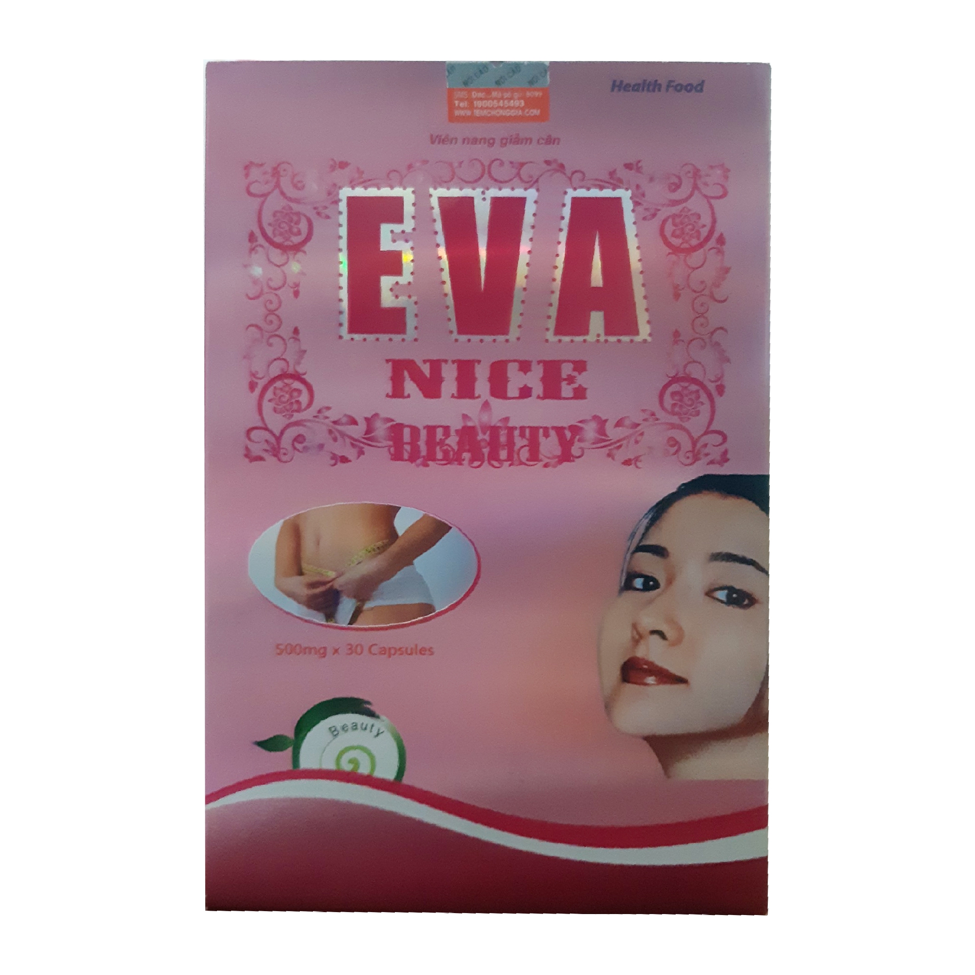 Tpbvsk giảm cân Eva Nice Beauty, Hộp 30 Viên