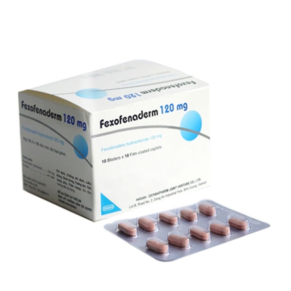 Hasan Fexofenaderm 120 mg 100 viên