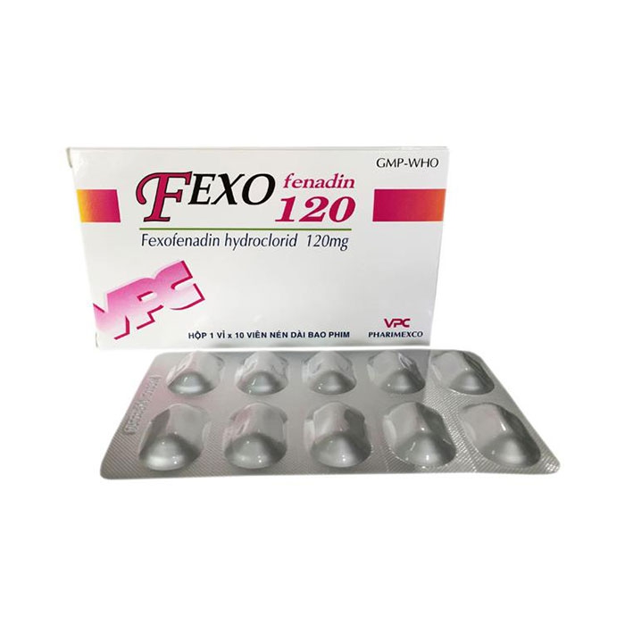 VPC Fexofenadin 120mg, Hộp 10 viên