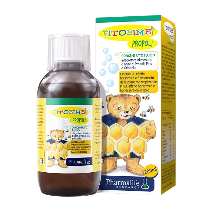 Fitobimbi Propoli Pharmalife 200ml - Siro bổ phế giảm ho cho trẻ