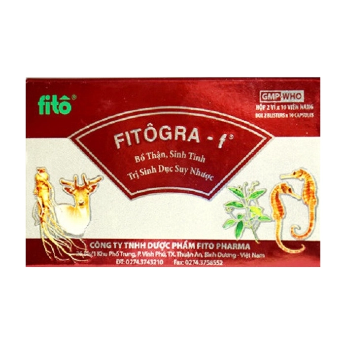 Fitogra – F Fito Pharma 2 vỉ x 10 viên