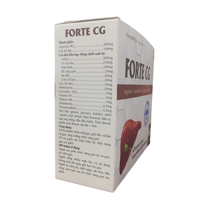 FORTE CG hỗ trợ bảo vệ gan, Hộp 60 viên