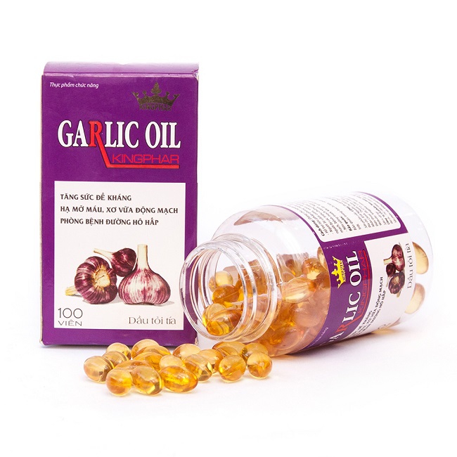 Garlic Oil Kingphar Viên Uống Tỏi Tía | Hộp 100 viên