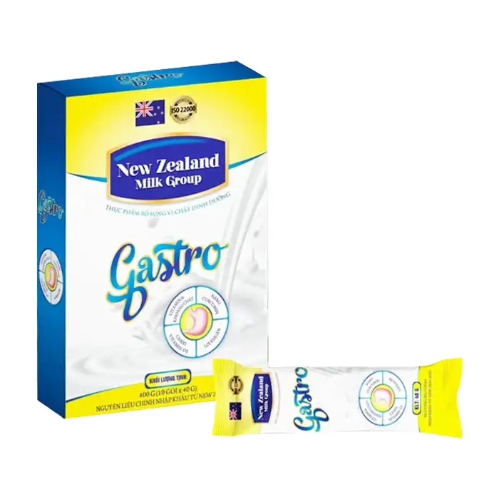 Gastro New Zealand Milk 10 gói x 40g - Hỗ trợ người bệnh rối loạn dạ dày