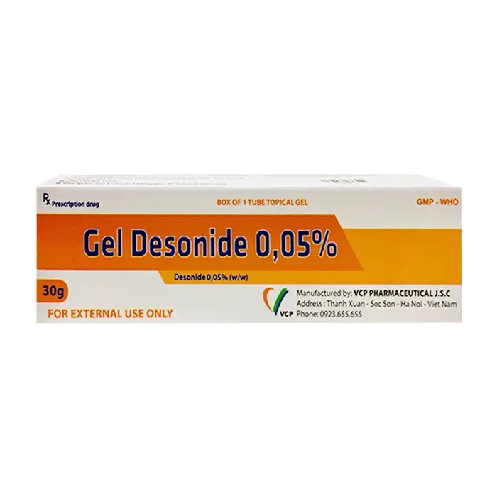 Gel Desonide 0.05% VCP 30g - Gel bôi trị viêm da cơ địa