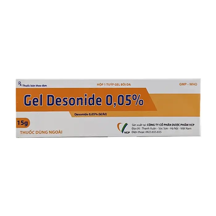 Gel Desonide 0.05% VCP 15g - Gel bôi trị viêm da cơ địa