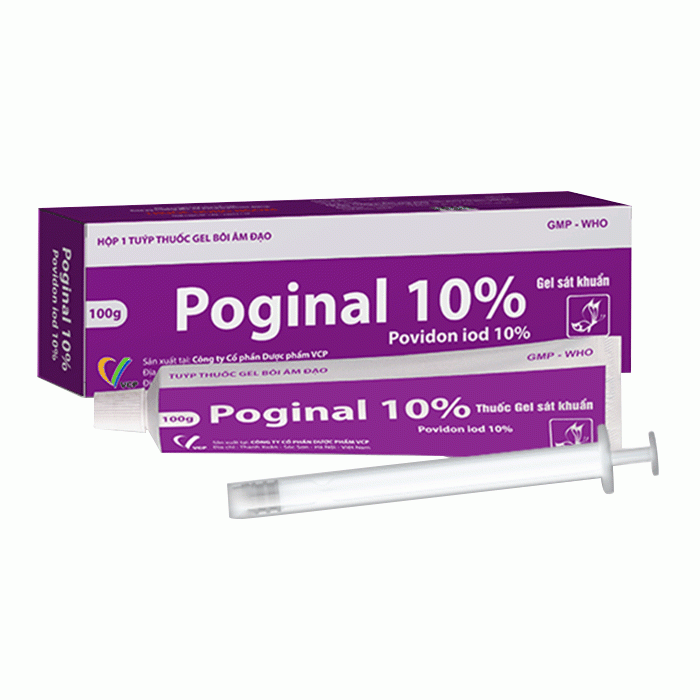 Poginal 10% VCP 100g - Gel khử khuẩn kháng nấm âm đạo