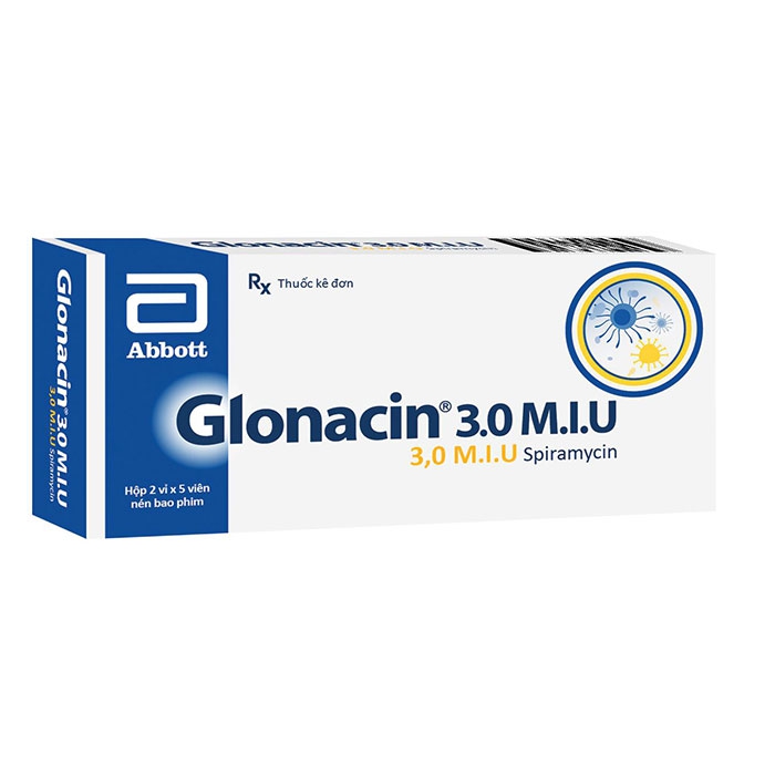 Thuốc kháng sinh Abbott Glonacin 3.0 M.I.U | Hộp 10 viên